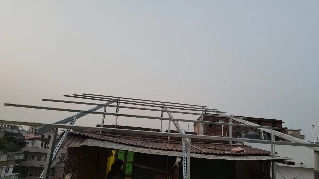 Structure before panels